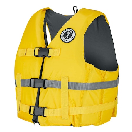 Mustang Survival Livery Foam Vest XsS Yellow MV701DMS-25-XS/S-216